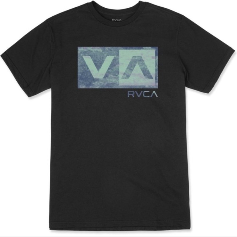 RVCA Black Balance Box Regular Fit Short Sleeve Shirt